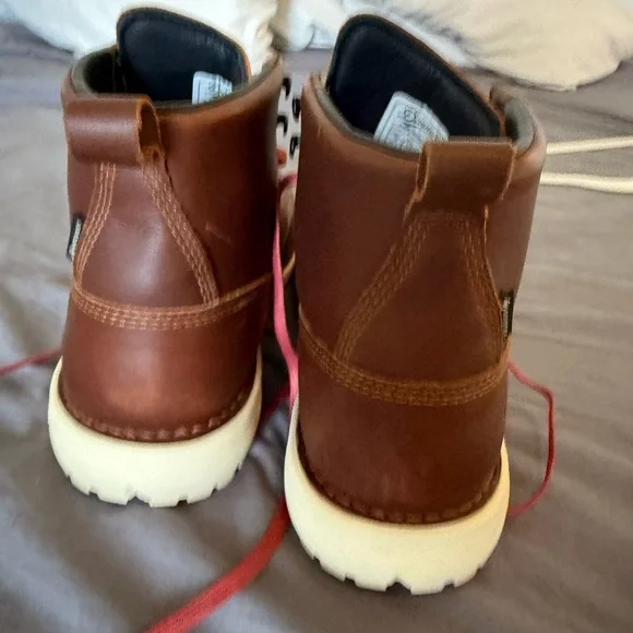 Danner Brown and Red Leather Boots Casual Lifestyle - Picture 3 of 6